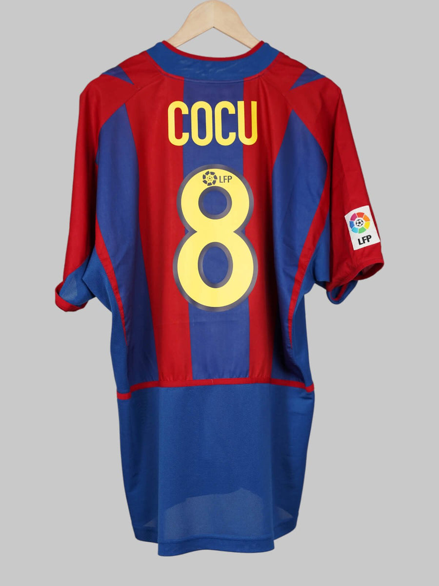 FC Barcelona Home Shirt 2002/3 Cocu 8 (XL)