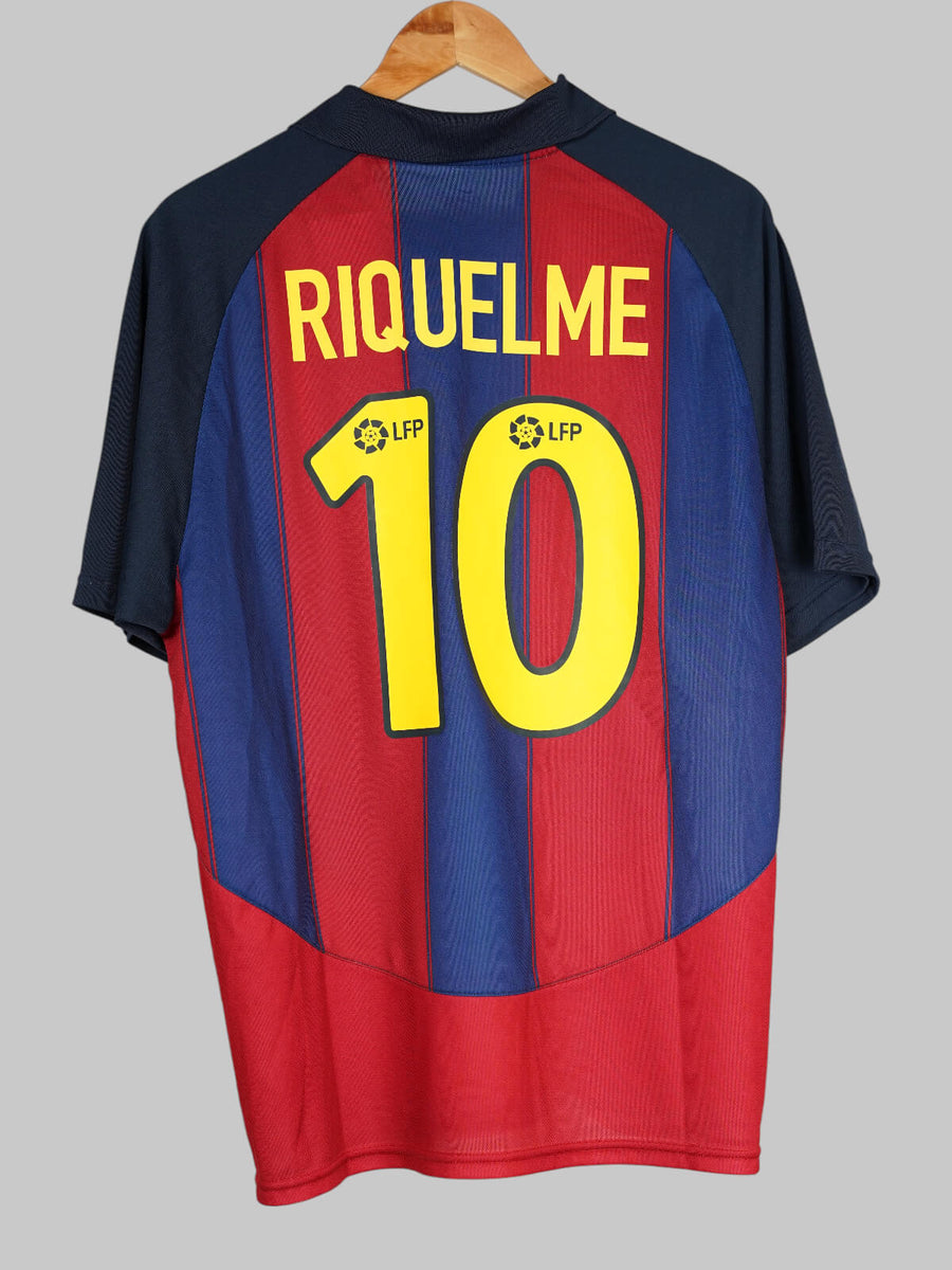 FC Barcelona Home Shirt 2003/4 Riquelme 10 (L)