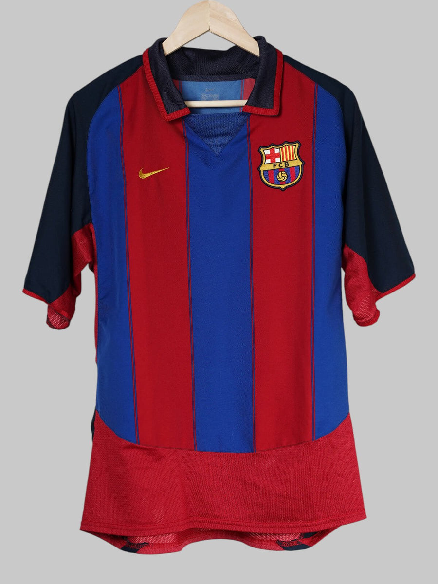 FC Barcelona Home Shirt 2003/4 Ronaldinho 10 (L)