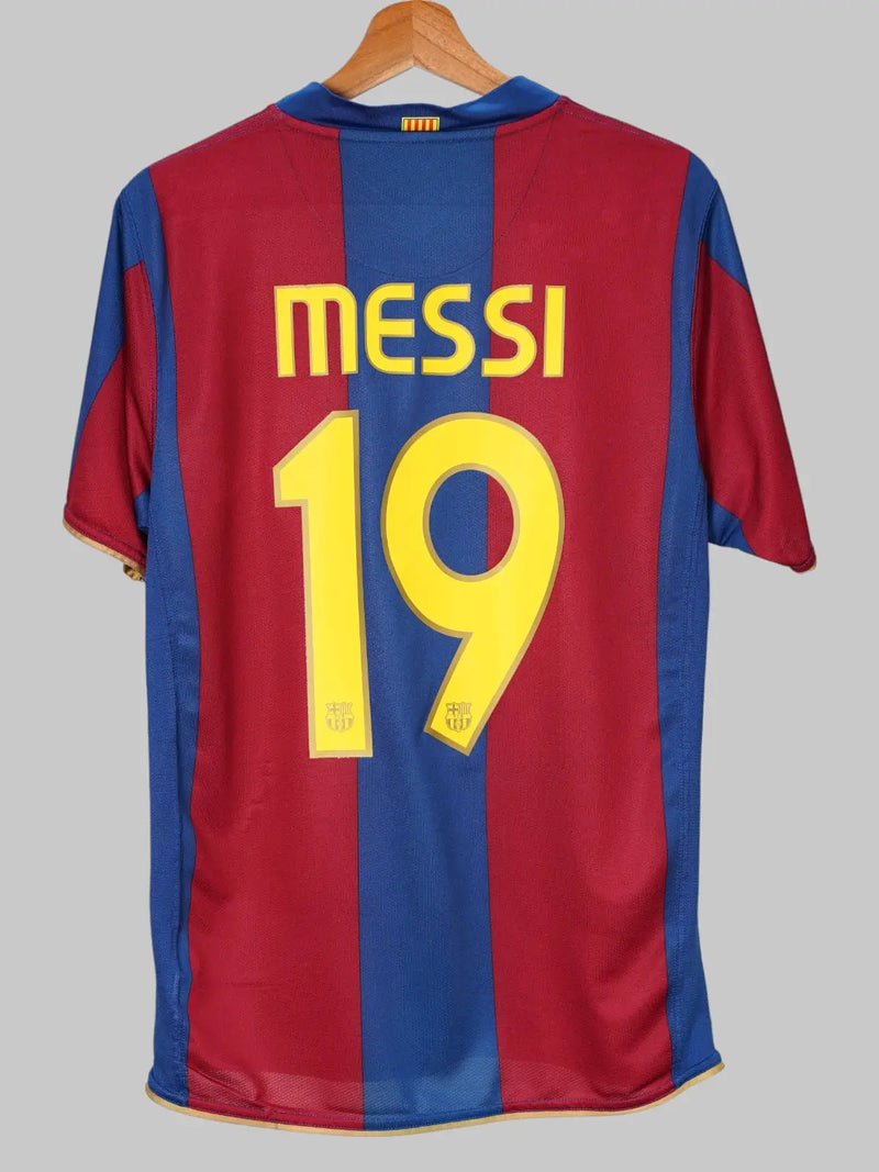 FC Barcelona Home Shirt 2007/8 Messi 19 (S)