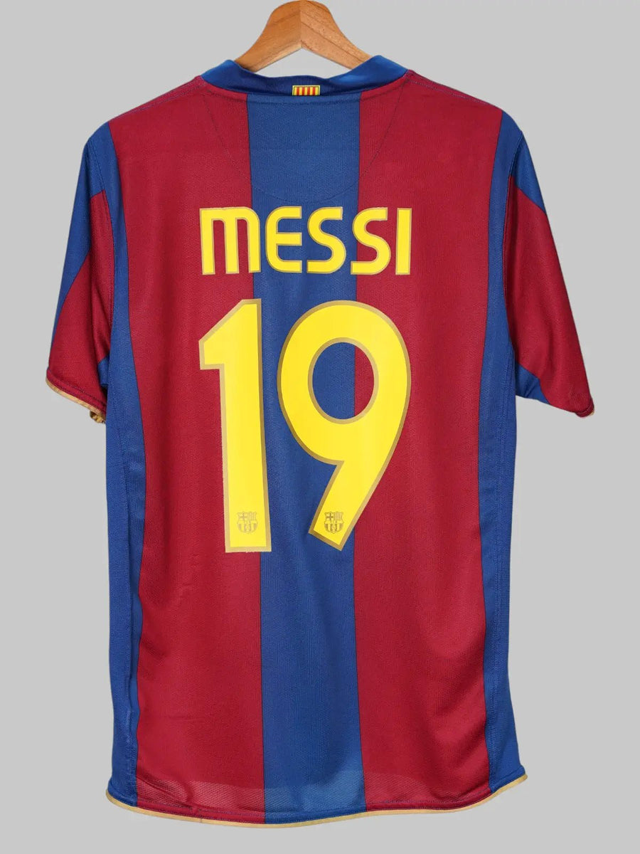 FC Barcelona Home Shirt 2007/8 Messi 19 (S)