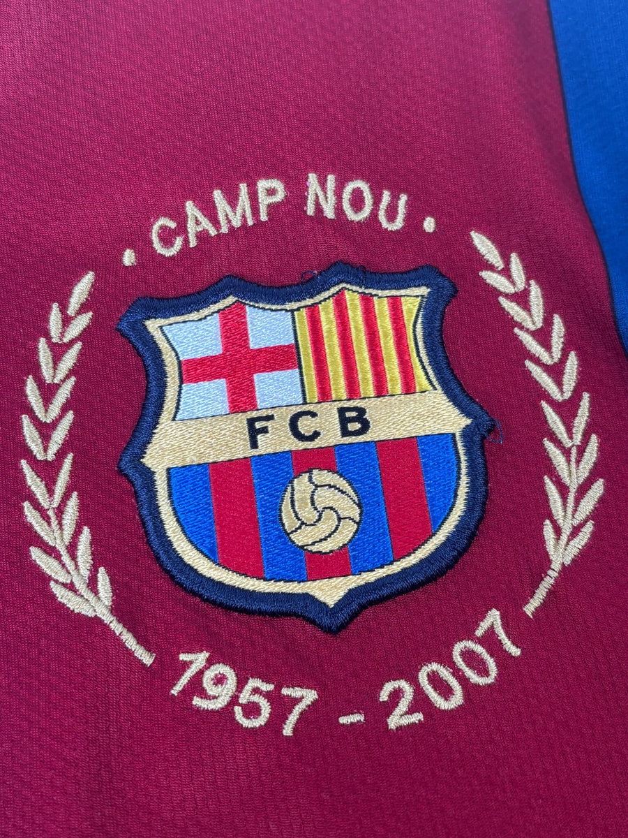 FC Barcelona Home Shirt 2007/8 Ronaldinho 10 (L)