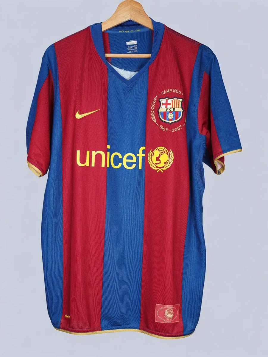 FC Barcelona Home Shirt 2007/8 Ronaldinho 10 (L)