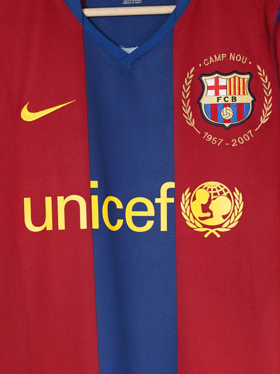 FC Barcelona Home Shirt 2007/8 (S)
