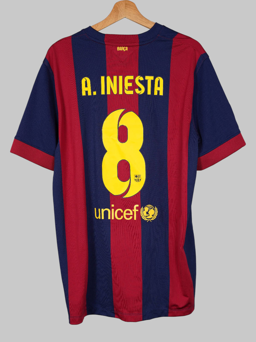 FC Barcelona Home Shirt 2014/15 A.Iniesta 8 (XL)