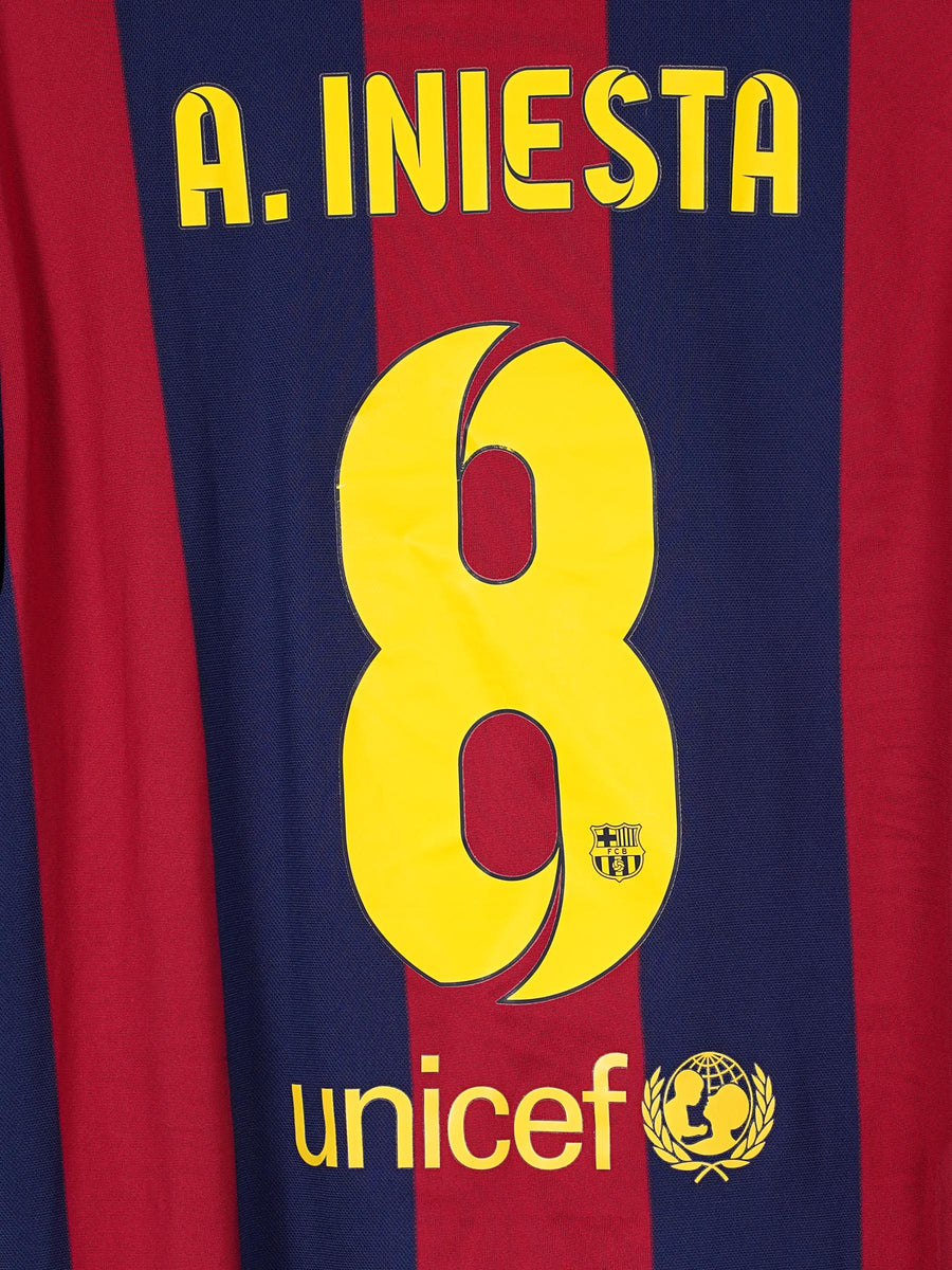 FC Barcelona Home Shirt 2014/15 A.Iniesta 8 (XL)