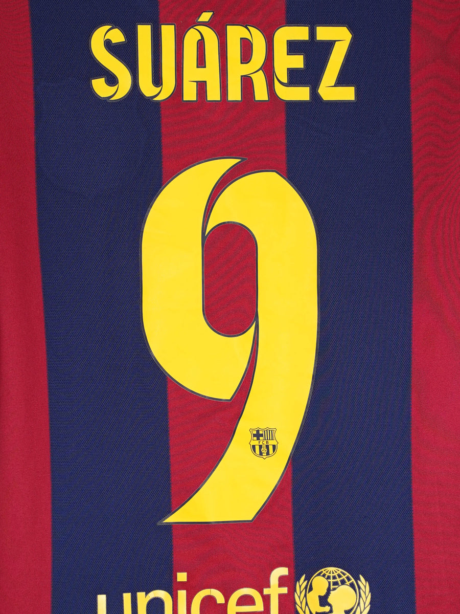 FC Barcelona Home Shirt 2014/15 Suarez 9 (S)