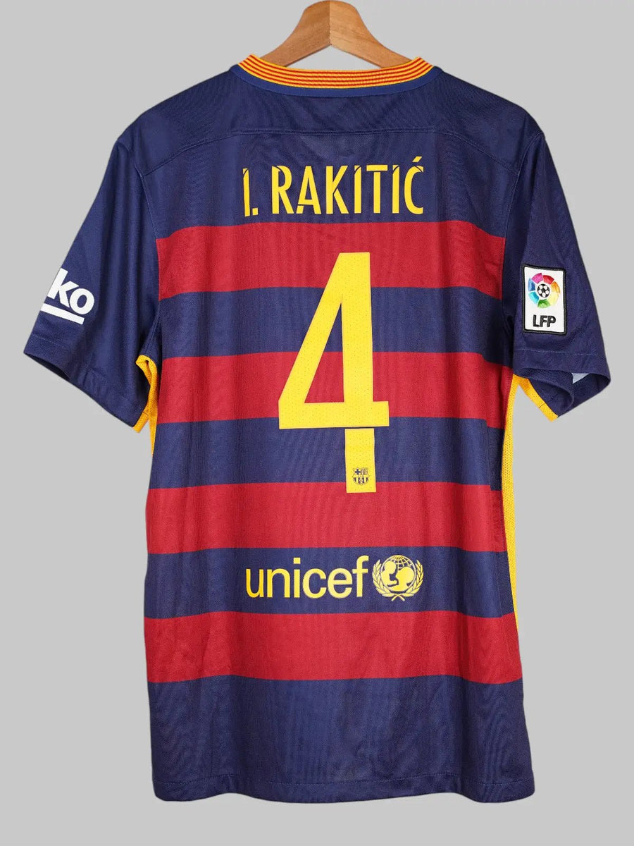 FC Barcelona Home Shirt 2015/16 I.Rakitic 4 (L)
