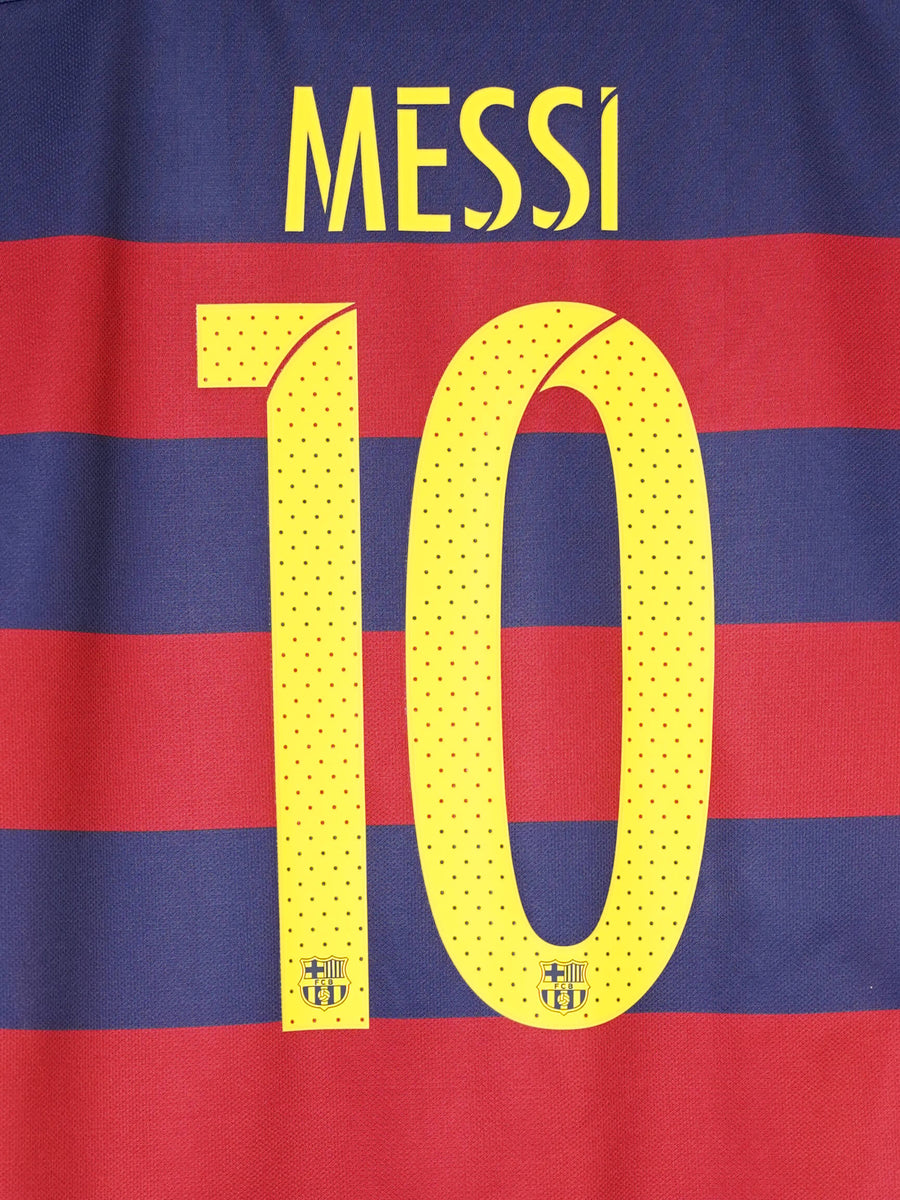 FC Barcelona Home Shirt 2015/16 Messi 10 (L)