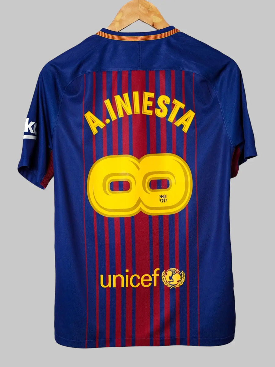 FC Barcelona Home Shirt 2017/18 Iniesta 8 (S)