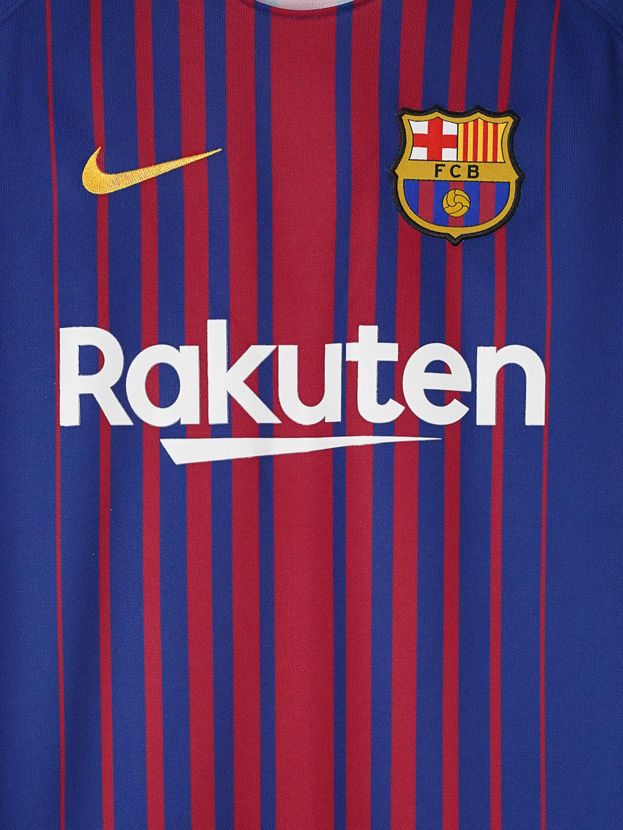 FC Barcelona Home Shirt 2017/18 Messi 10 (L)