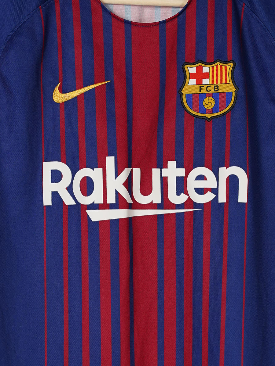 FC Barcelona Home Shirt 2017/18 Messi 10 (L)