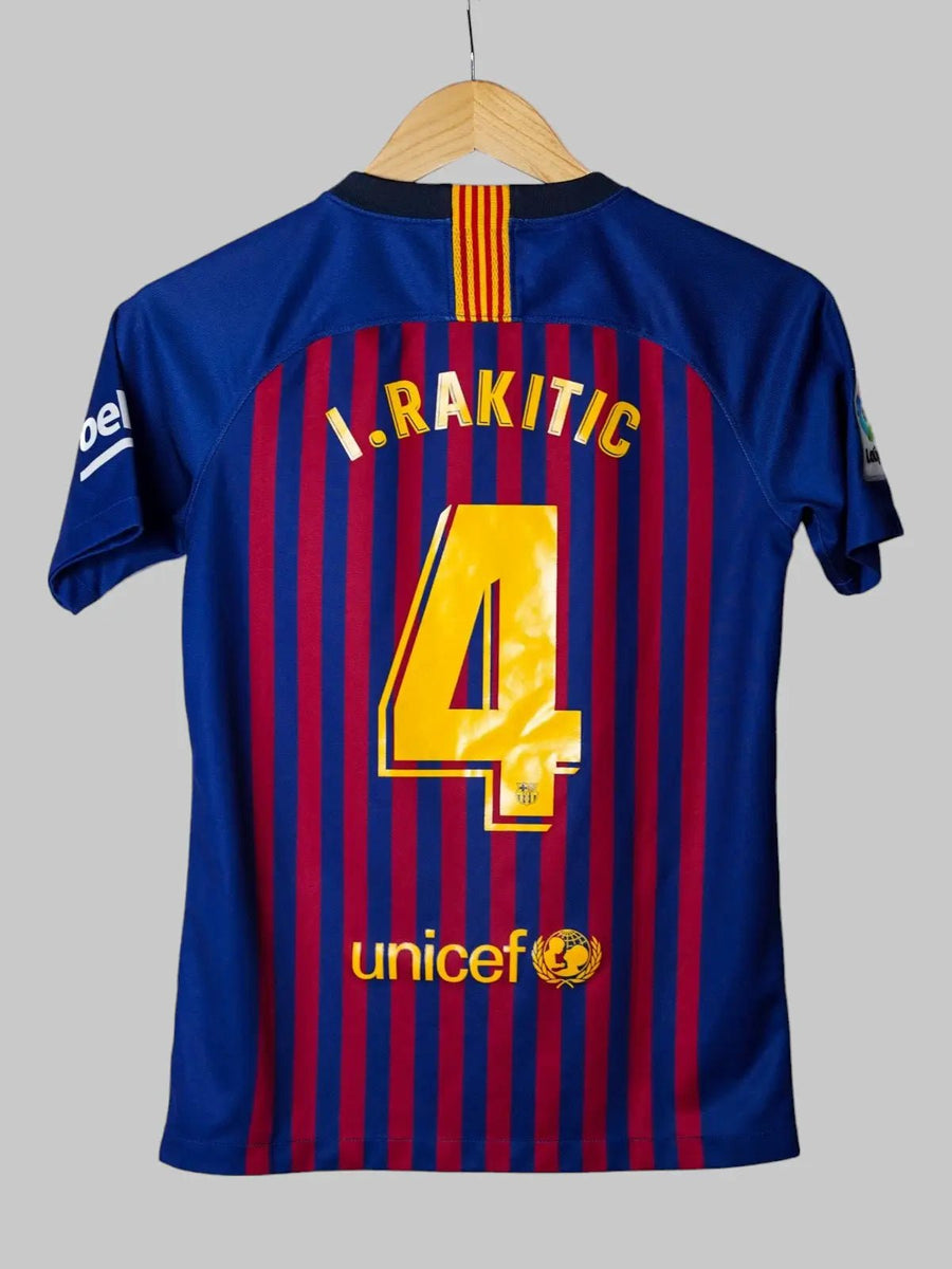 FC Barcelona Home Shirt 2018/19 Rakitic 4 (L Kids)