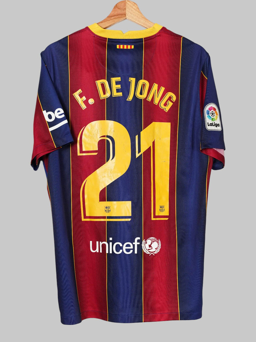 FC Barcelona Home Shirt 2020/21 De Jong 21 (L)