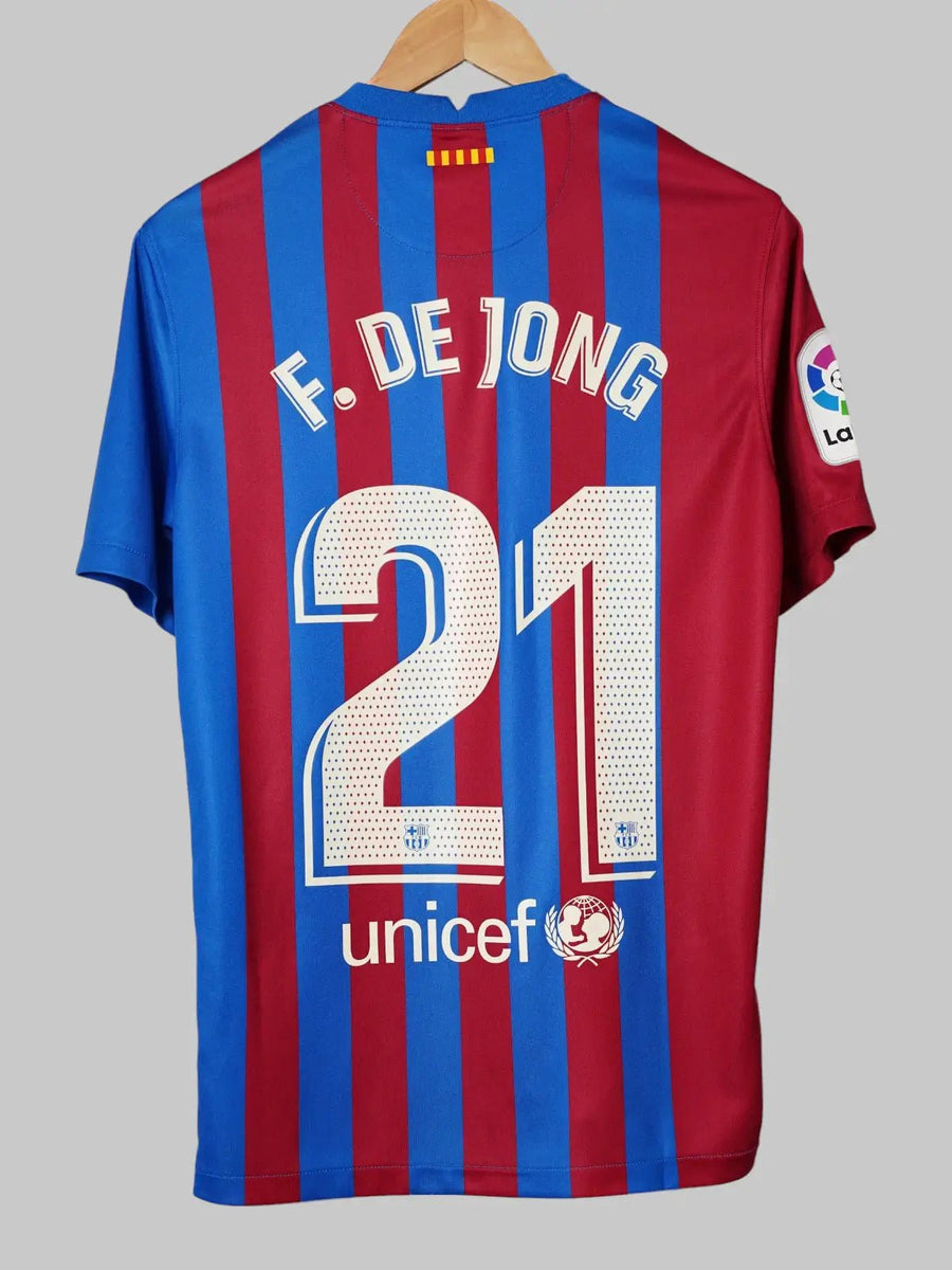 FC Barcelona Home Shirt 2021/22 De Jong 21 (M)