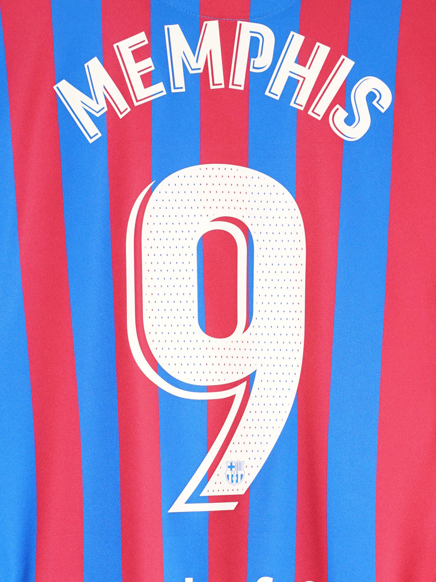 FC Barcelona Home Shirt 2021/22 Memphis 9 (L)