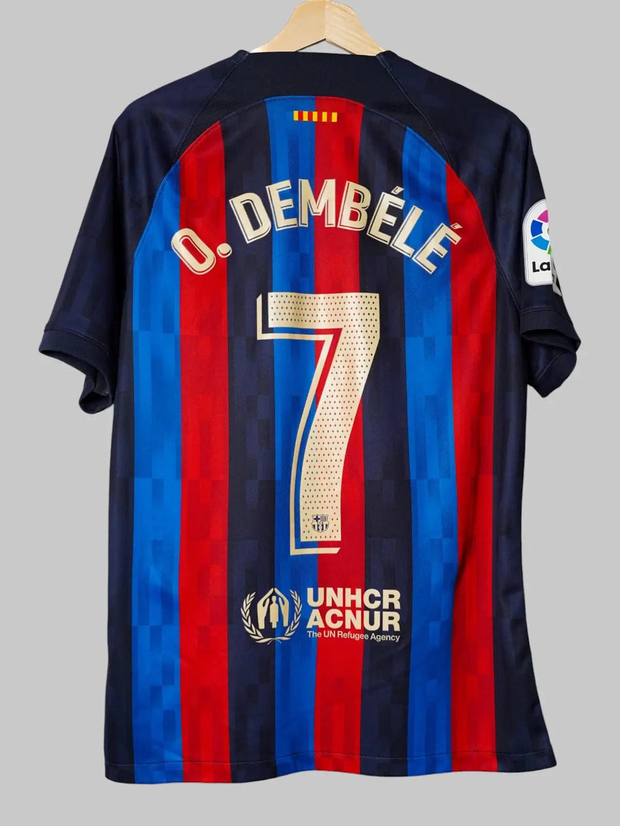 FC Barcelona Home Shirt 2022/23 Dembélé 7 (M)