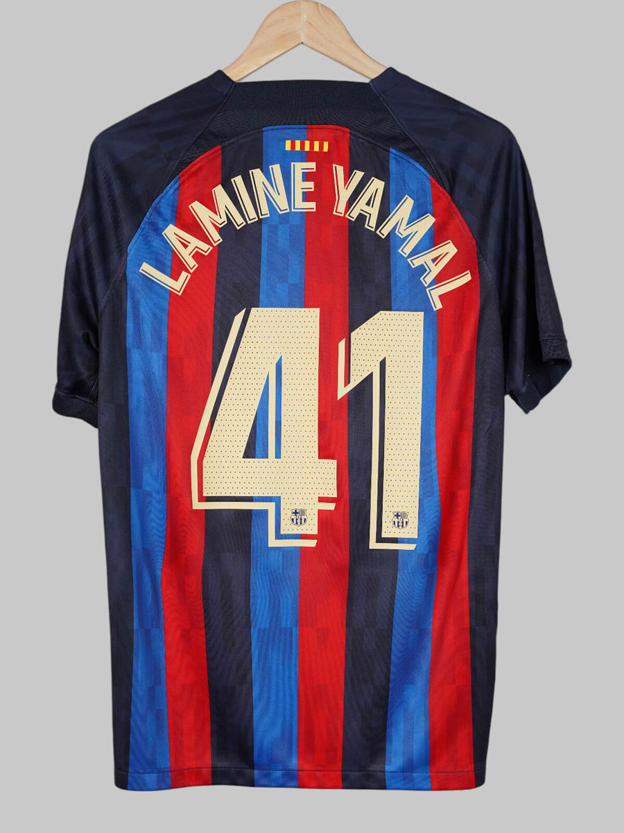 FC Barcelona Home Shirt 2022/23 Lamine Yamal 41 (L)