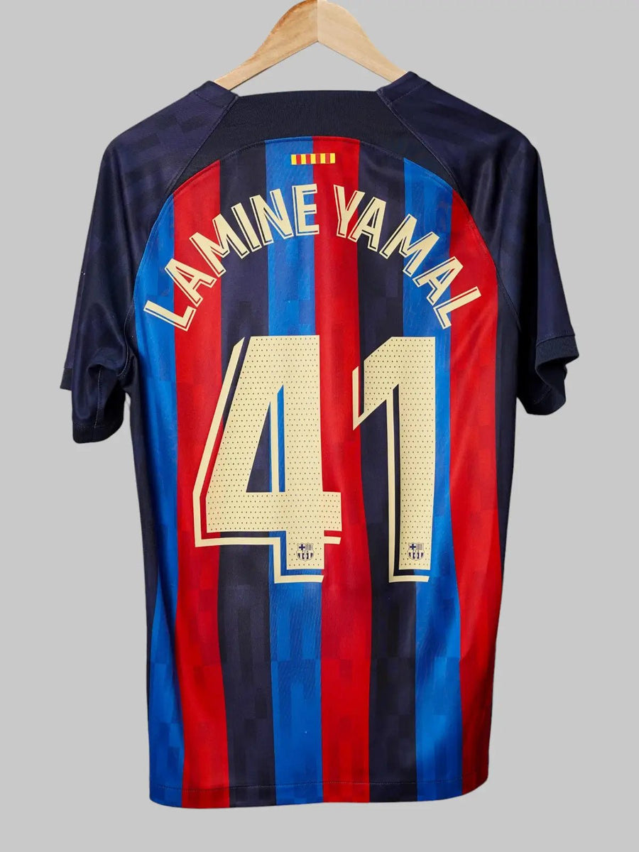 FC Barcelona Home Shirt 2022/23 Lamine Yamal 41 (M)