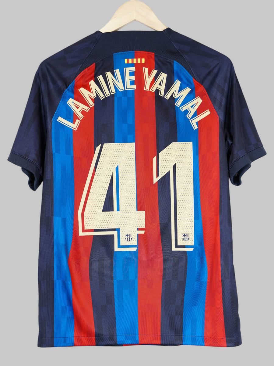FC Barcelona Home Shirt 2022/23 Lamine Yamal 41 (M)