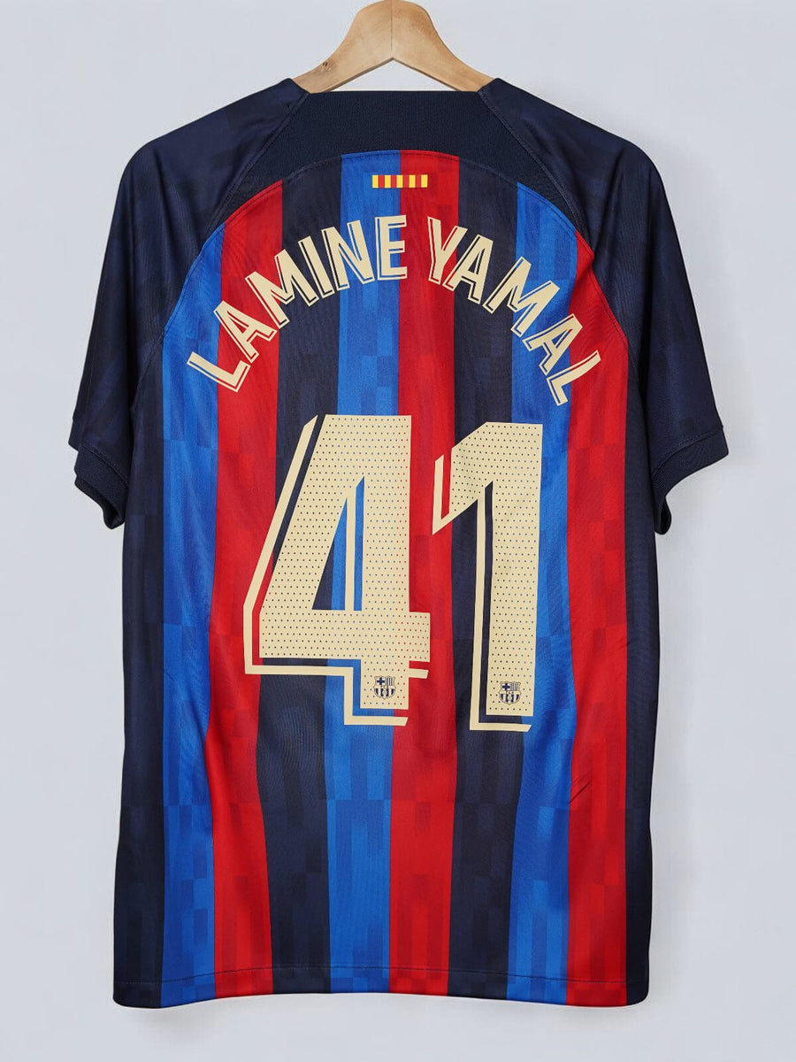 FC Barcelona Home Shirt 2022/23 Lamine Yamal 41 (M)