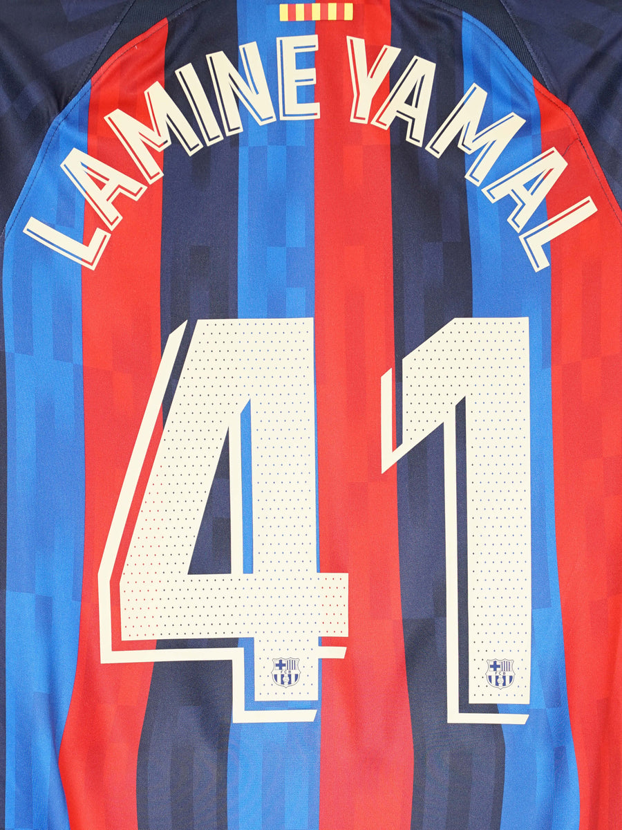 FC Barcelona Home Shirt 2022/23 Lamine Yamal 41 (M)