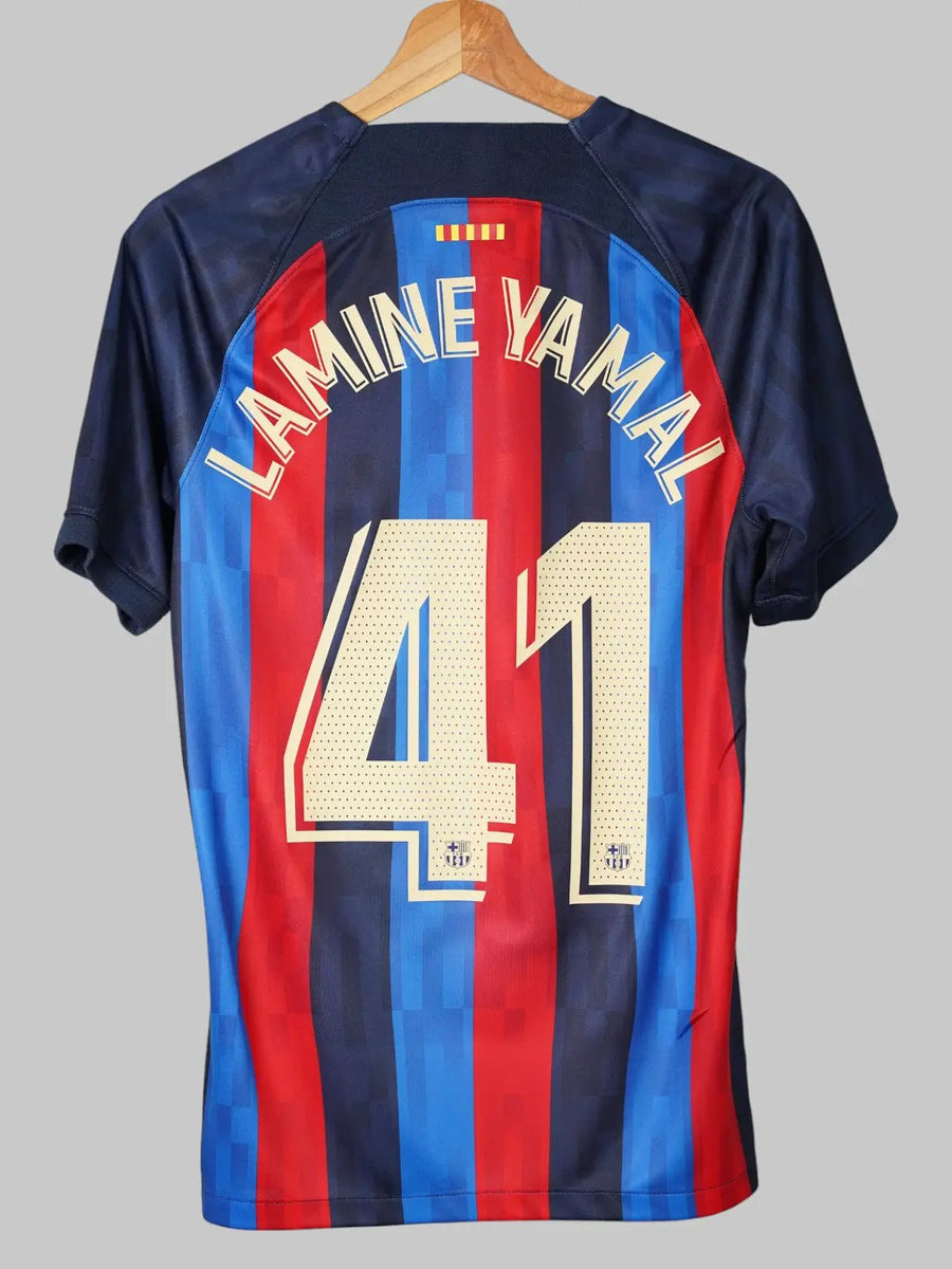 FC Barcelona Home Shirt 2022/23 Lamine Yamal 41 (S)