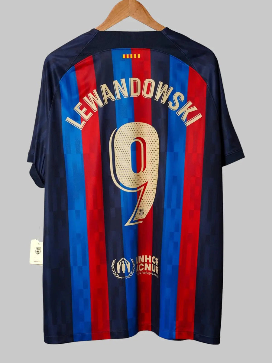 FC Barcelona Home Shirt 2022/23 Lewandowski 9 (XXL)