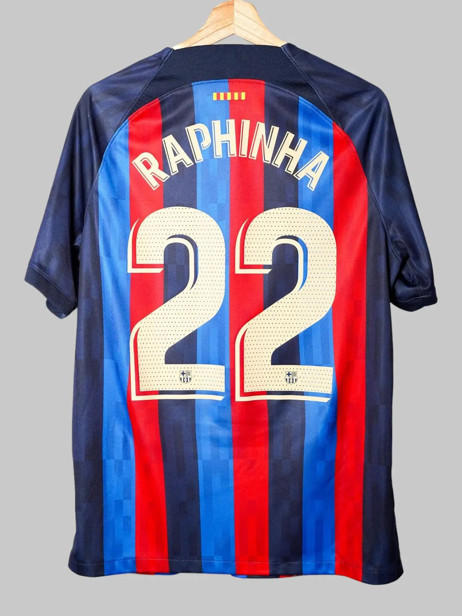 FC Barcelona Home Shirt 2022/23 Raphinha 22 (L)