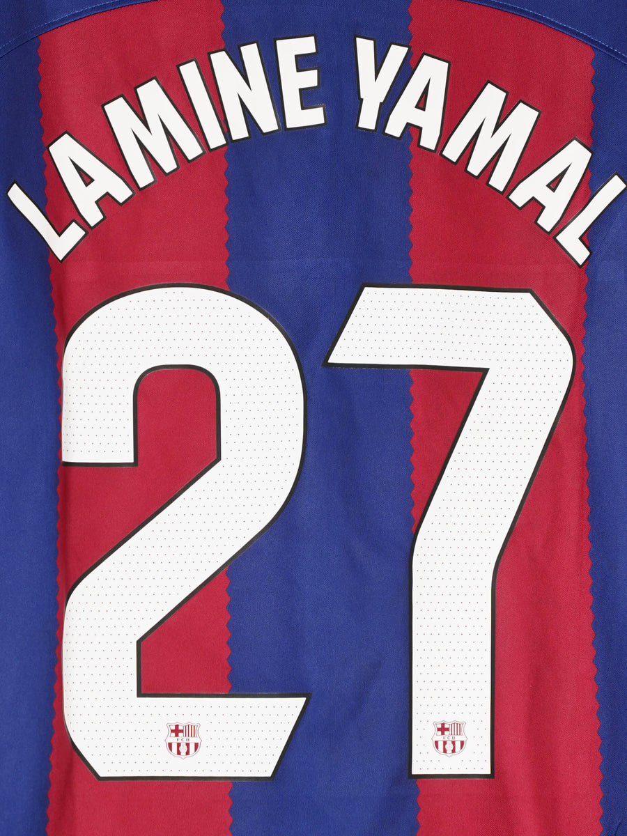 FC Barcelona Home Shirt 2023/24 Lamine Yamal 27 (L)