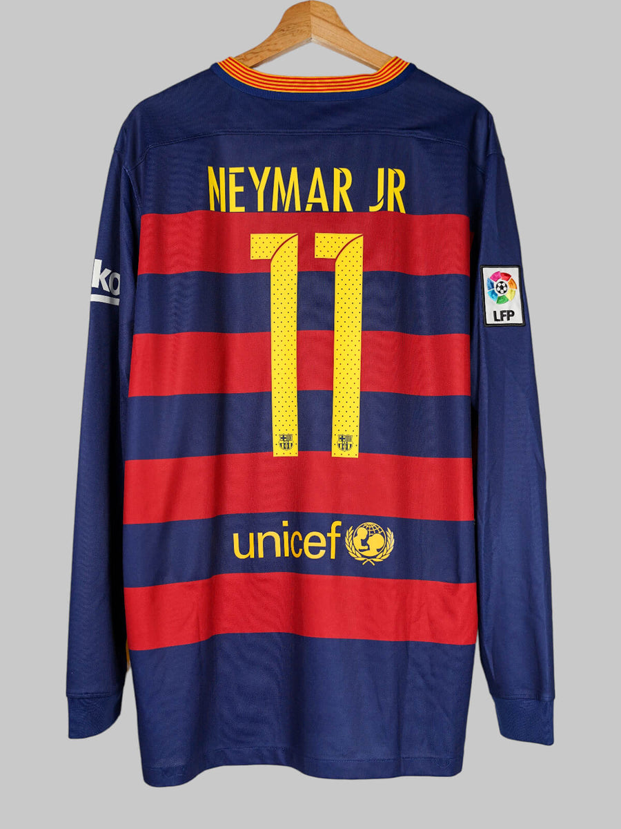 FC Barcelona Home Shirt L/S 2015/16 Neymar Jr 11 (XL)