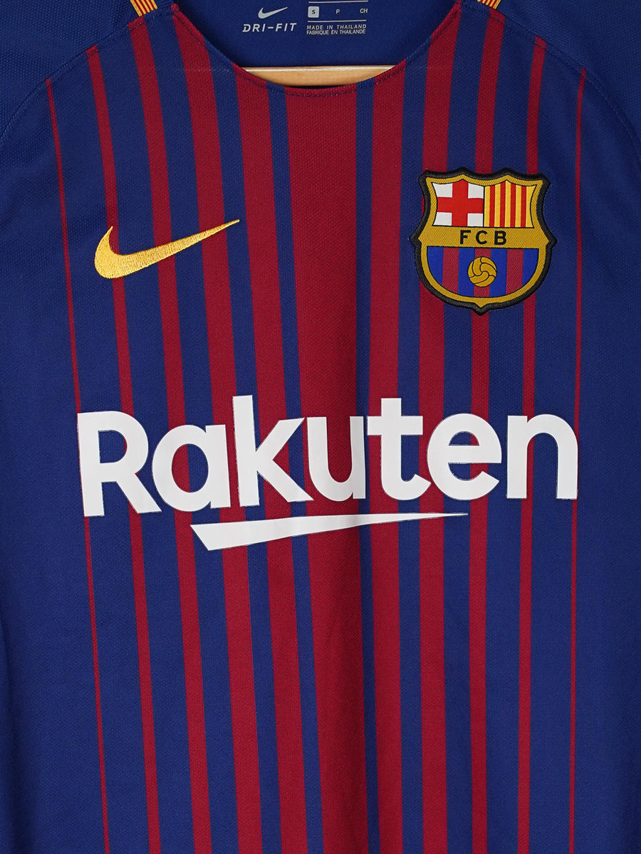 FC Barcelona Home Shirt L/S 2017/18 Messi 10 (S)
