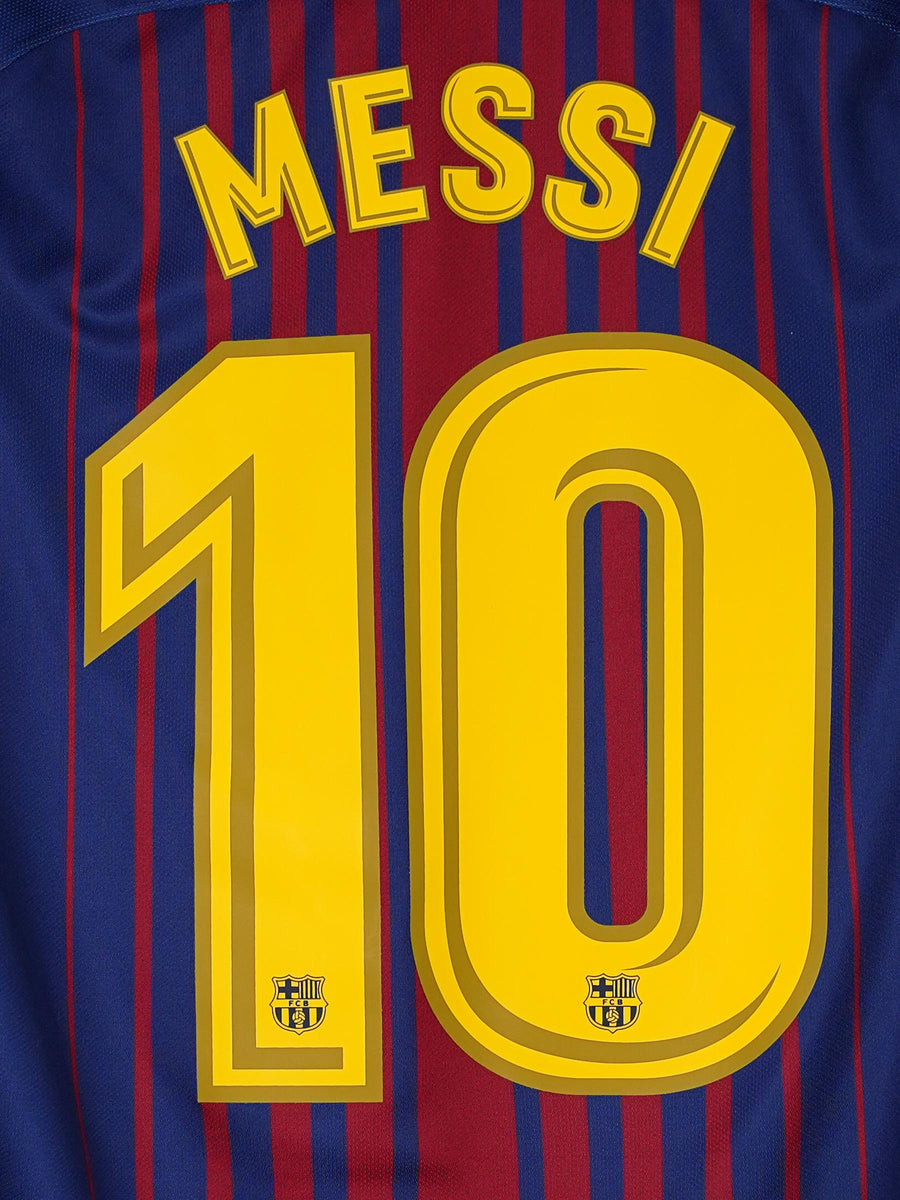 FC Barcelona Home Shirt L/S 2017/18 Messi 10 (S)