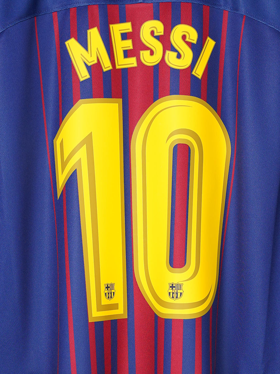 FC Barcelona Home Shirt L/S 2017/18 Messi 10 (XL)
