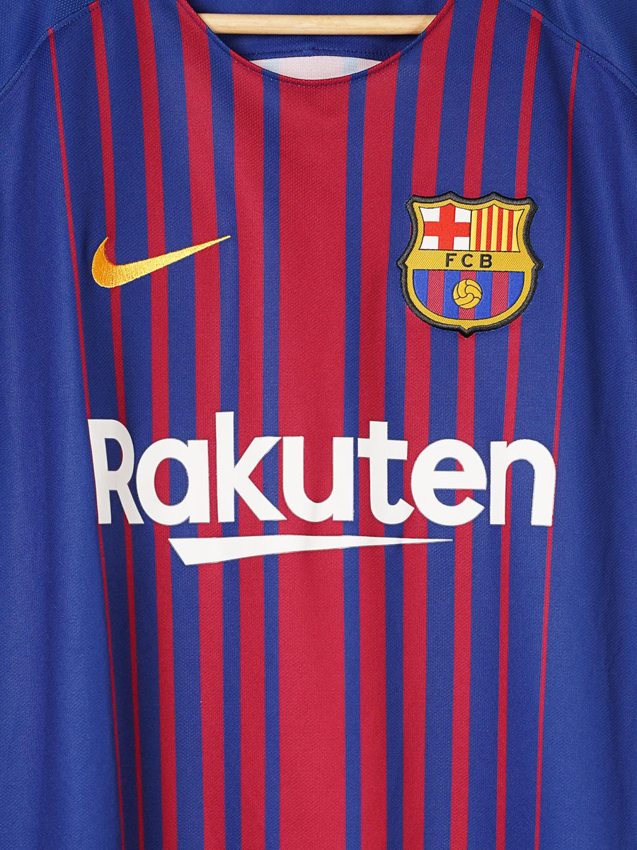 FC Barcelona Home Shirt L/S 2017/18 Messi 10 (XL)