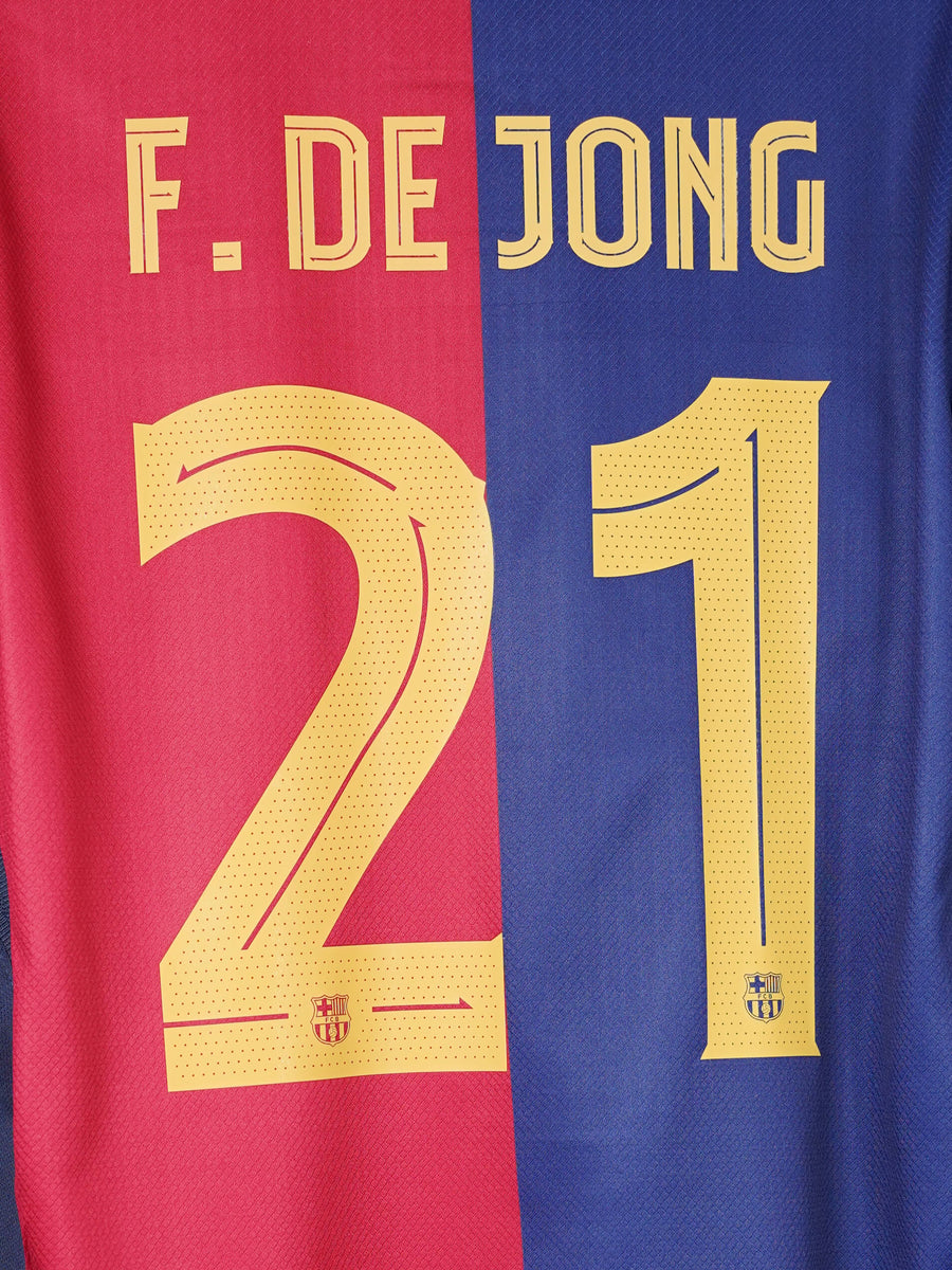 FC Barcelona Home Shirt L/S 2024/25 F. De Jong 21 (M)
