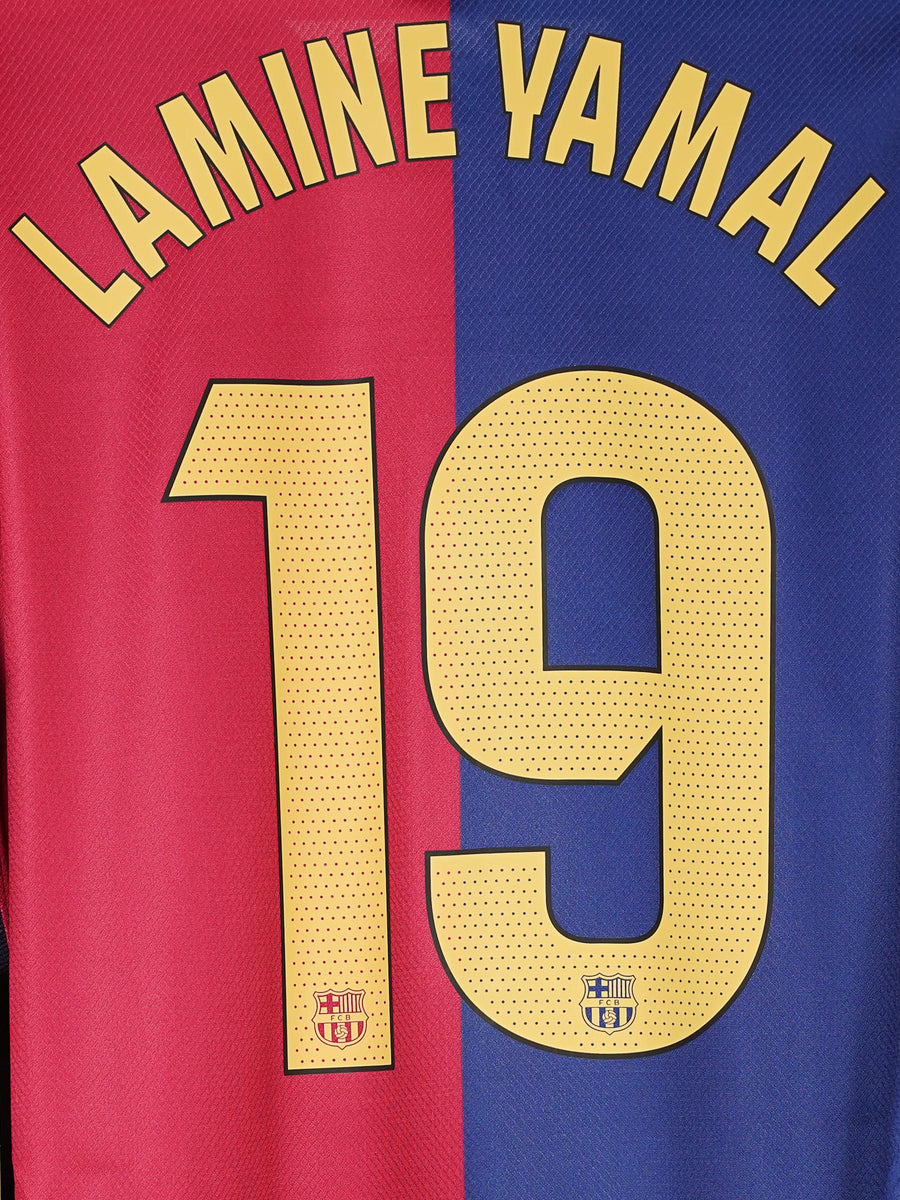 FC Barcelona Home Shirt L/S 2024/25 Lamine Yamal 19 BWNT (L)