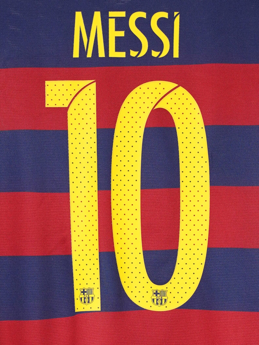 FC Barcelona Home Shirt L/S Player Issue 2015/16 Messi 10 (L)
