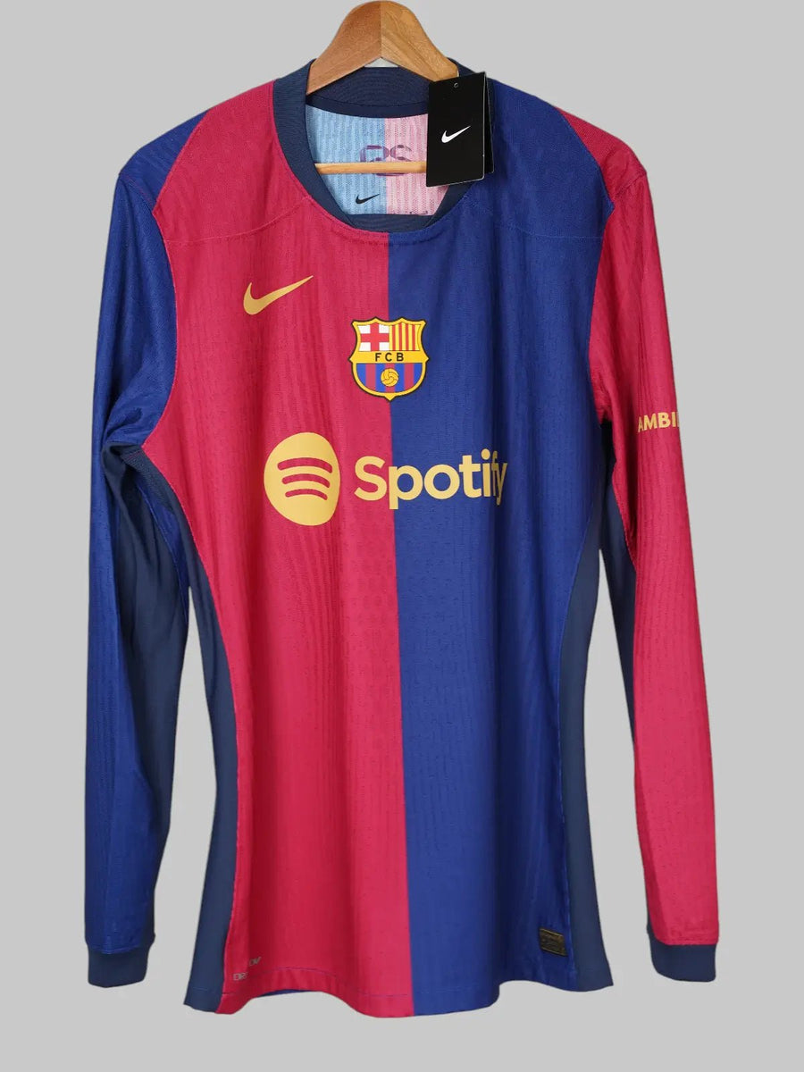 FC Barcelona Home Shirt Player Issue L/S 2024/25 BNWT Lamine Yamal 19 (L)