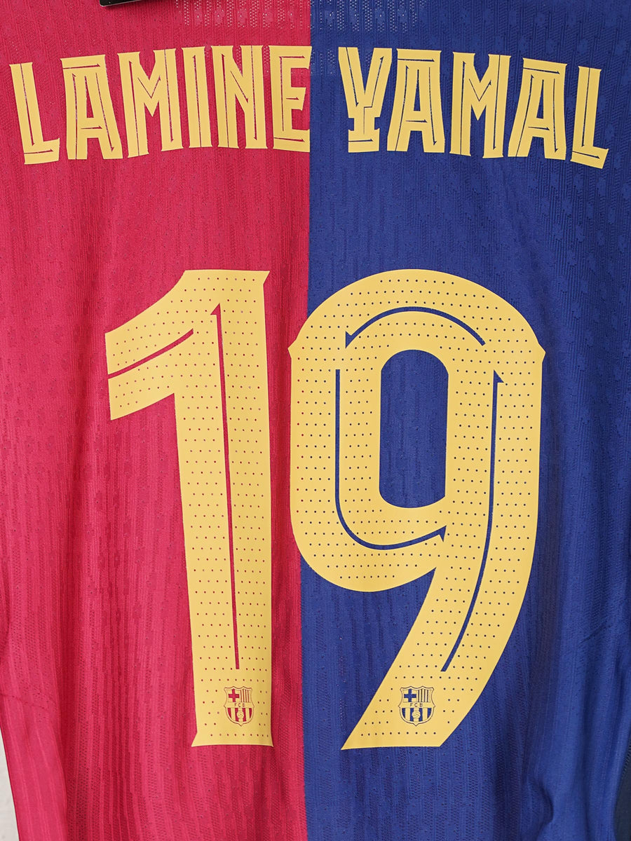 FC Barcelona Home Shirt Player Issue L/S 2024/25 Lamine Yamal 19 (L)