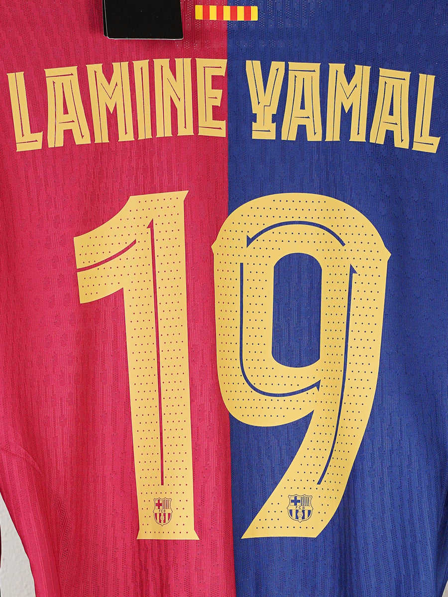 FC Barcelona Home Shirt Player Issue L/S 2024/25 Lamine Yamal 19 (L)