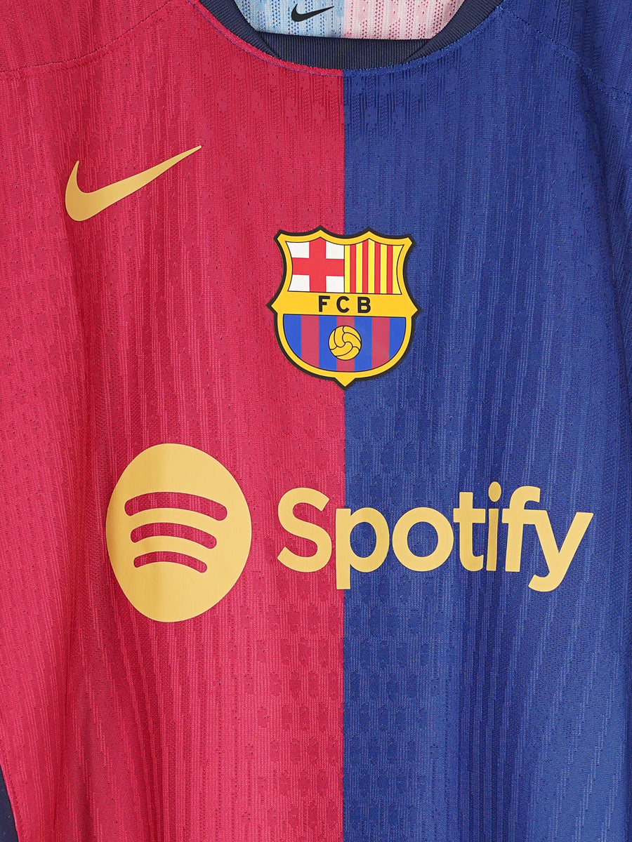 FC Barcelona Home Shirt Player Issue L/S 2024/25 Lamine Yamal 19 (L)