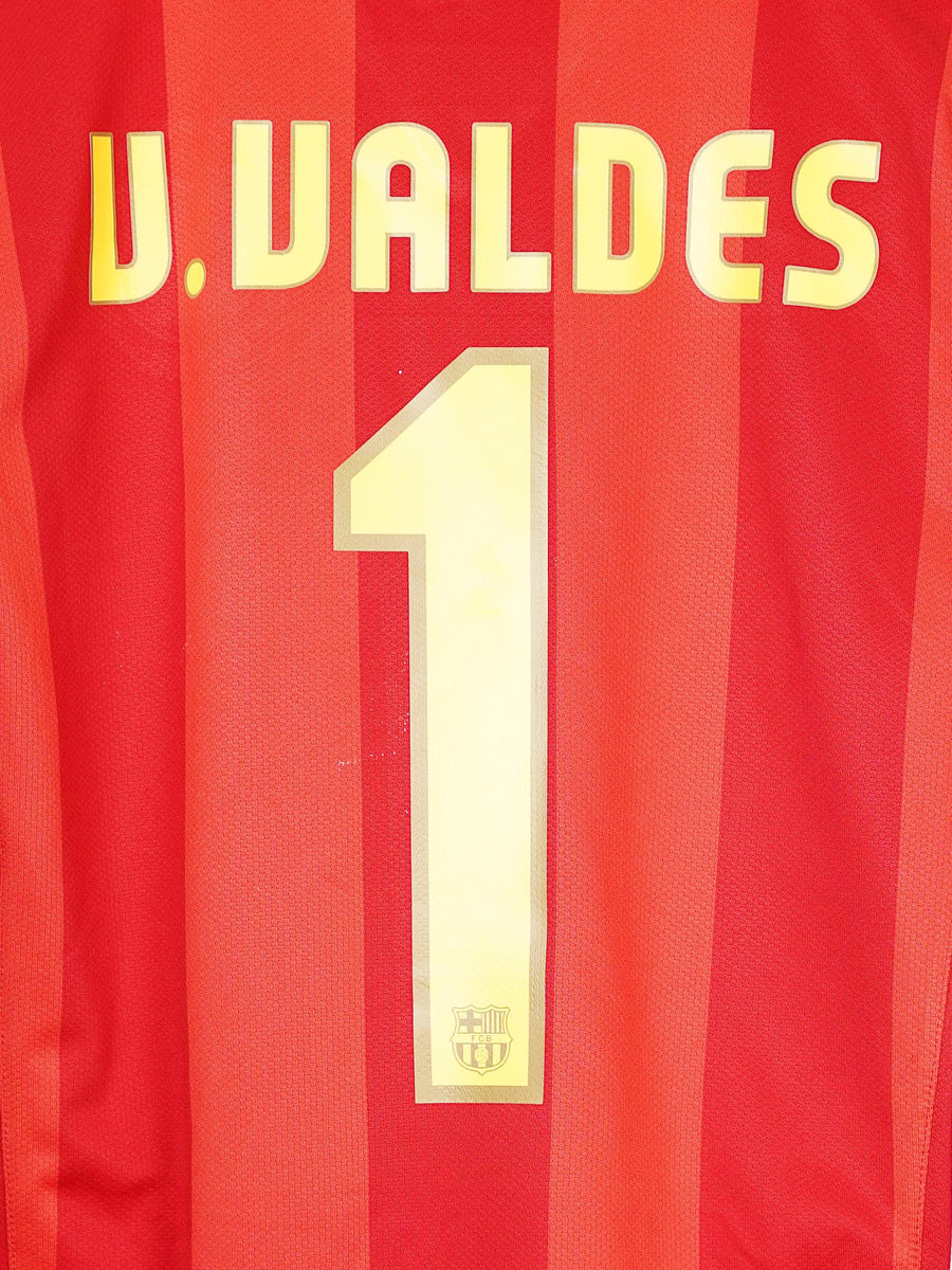 FC Barcelona Third Keeper Shirt 2007/8 V.Valdes 1 (XL Kids)