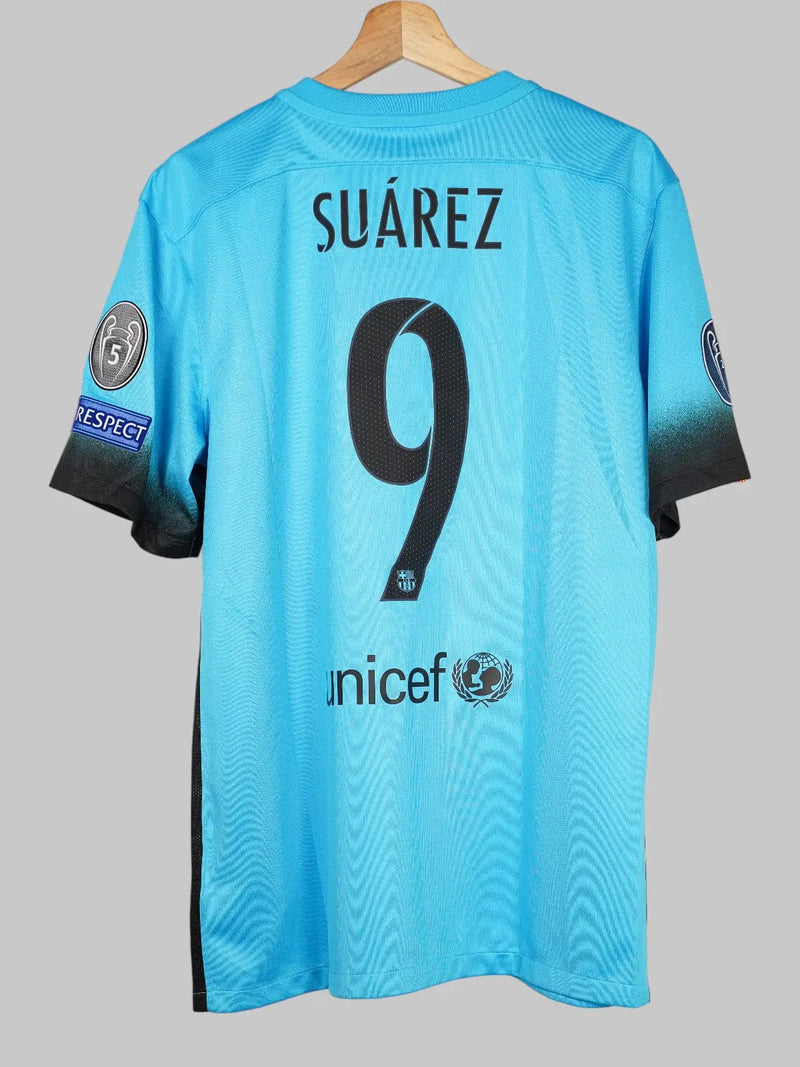 FC Barcelona Third Shirt 2015/16 Suarez 9 (L)