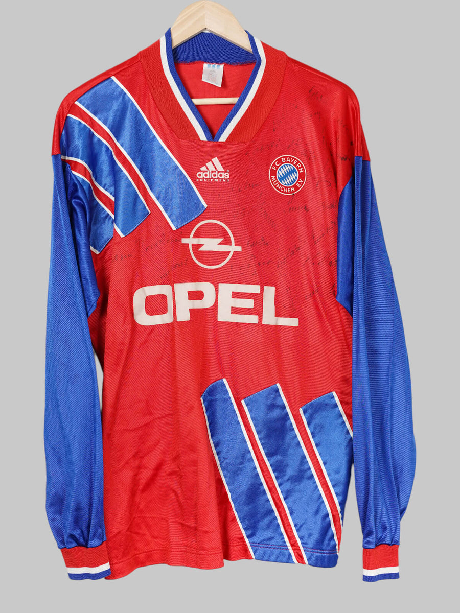 FC Bayern Munich Home Shirt 1992/93 Match Worn & Signed 4 Kreuzer (L)