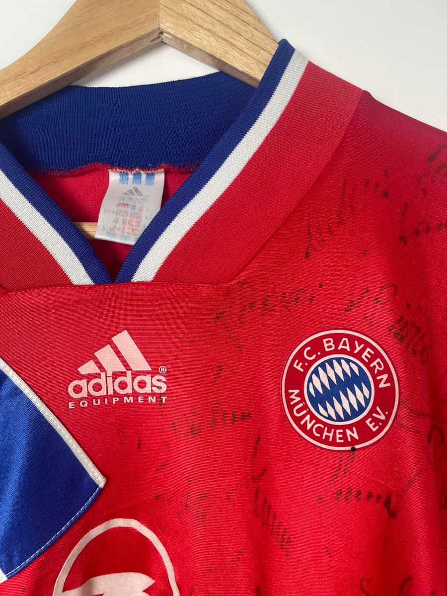 FC Bayern Munich Home Shirt 1992/93 Match Worn & Signed 4 Kreuzer (L)