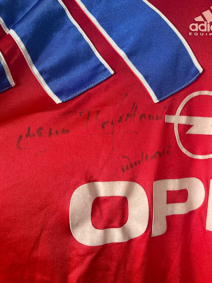 FC Bayern Munich Home Shirt 1992/93 Match Worn & Signed 4 Kreuzer (L)