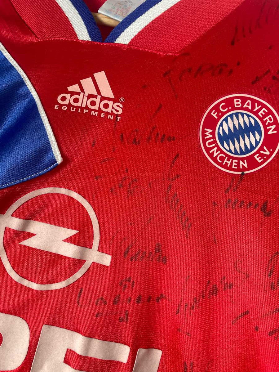 FC Bayern Munich Home Shirt 1992/93 Match Worn & Signed 4 Kreuzer (L)