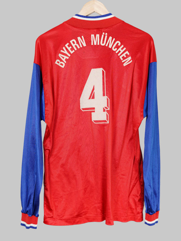 FC Bayern Munich Home Shirt 1992/93 Match Worn & Signed #4 Kreuzer (L)