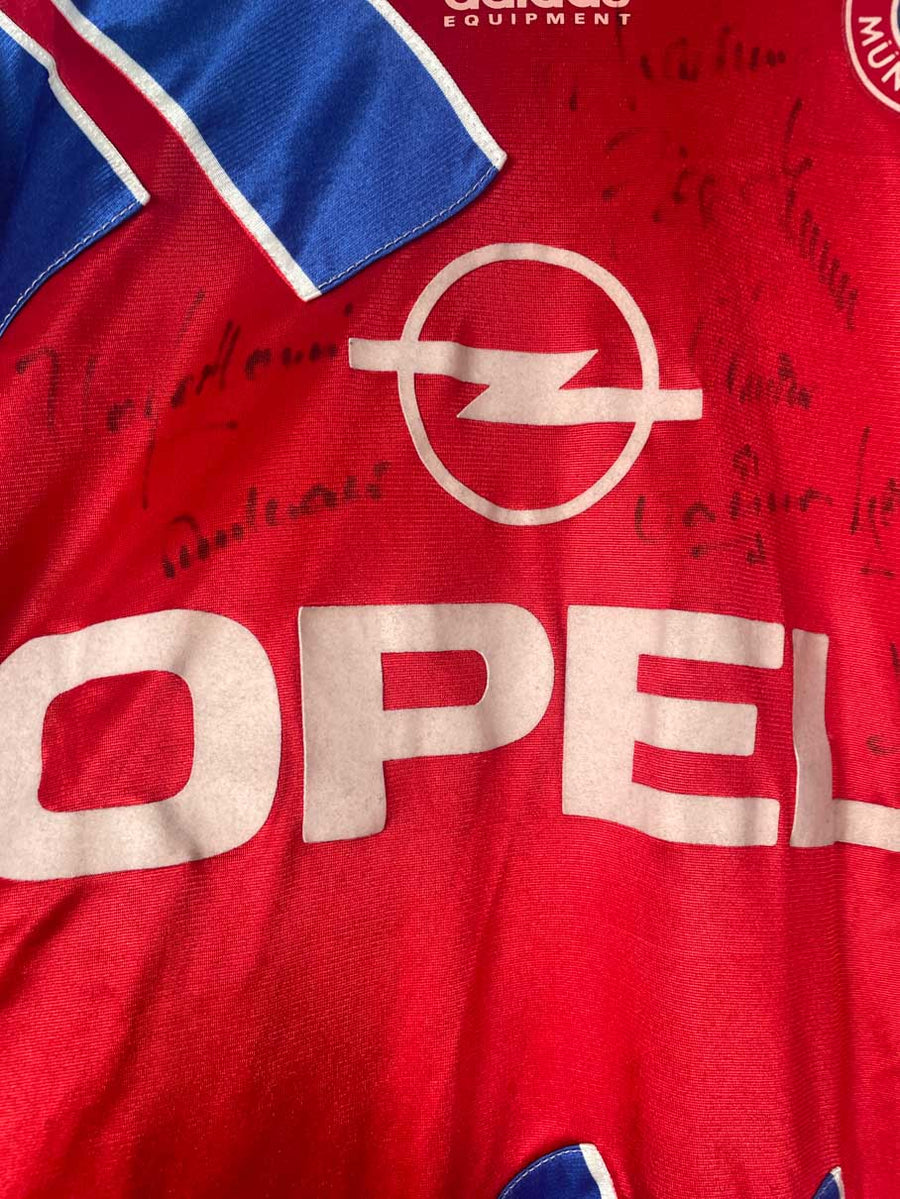 FC Bayern Munich Home Shirt 1992/93 Match Worn & Signed 4 Kreuzer (L)